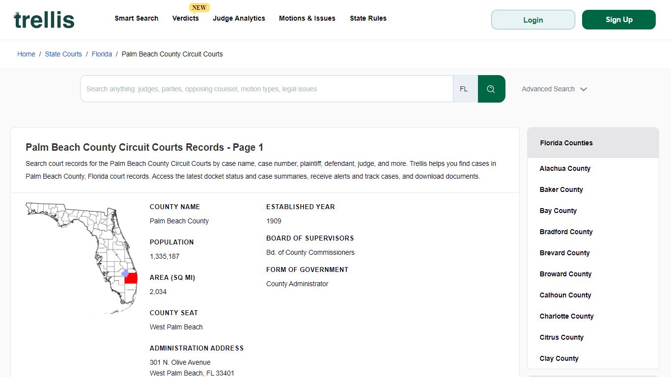 Palm Beach County Circuit Court Records | Docket Search Florida Page 1 ...